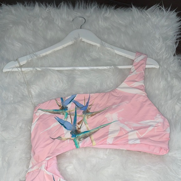 Bikini Lab Pastel One Shoulder Swimsuit - Picture 3 of 5